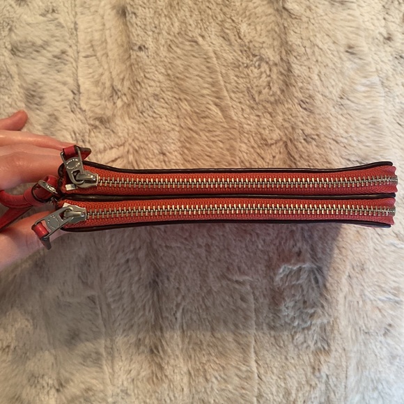 Coach Coral Leather Wristlet - Picture 6 of 9